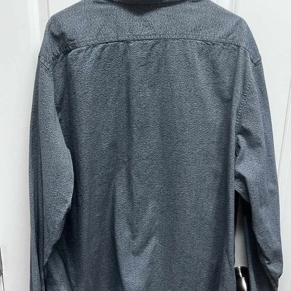 Banana Republic men’s Blue mid weight flap pockets cotton button down shirt XXL